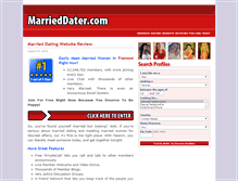 Tablet Screenshot of marrieddater.com